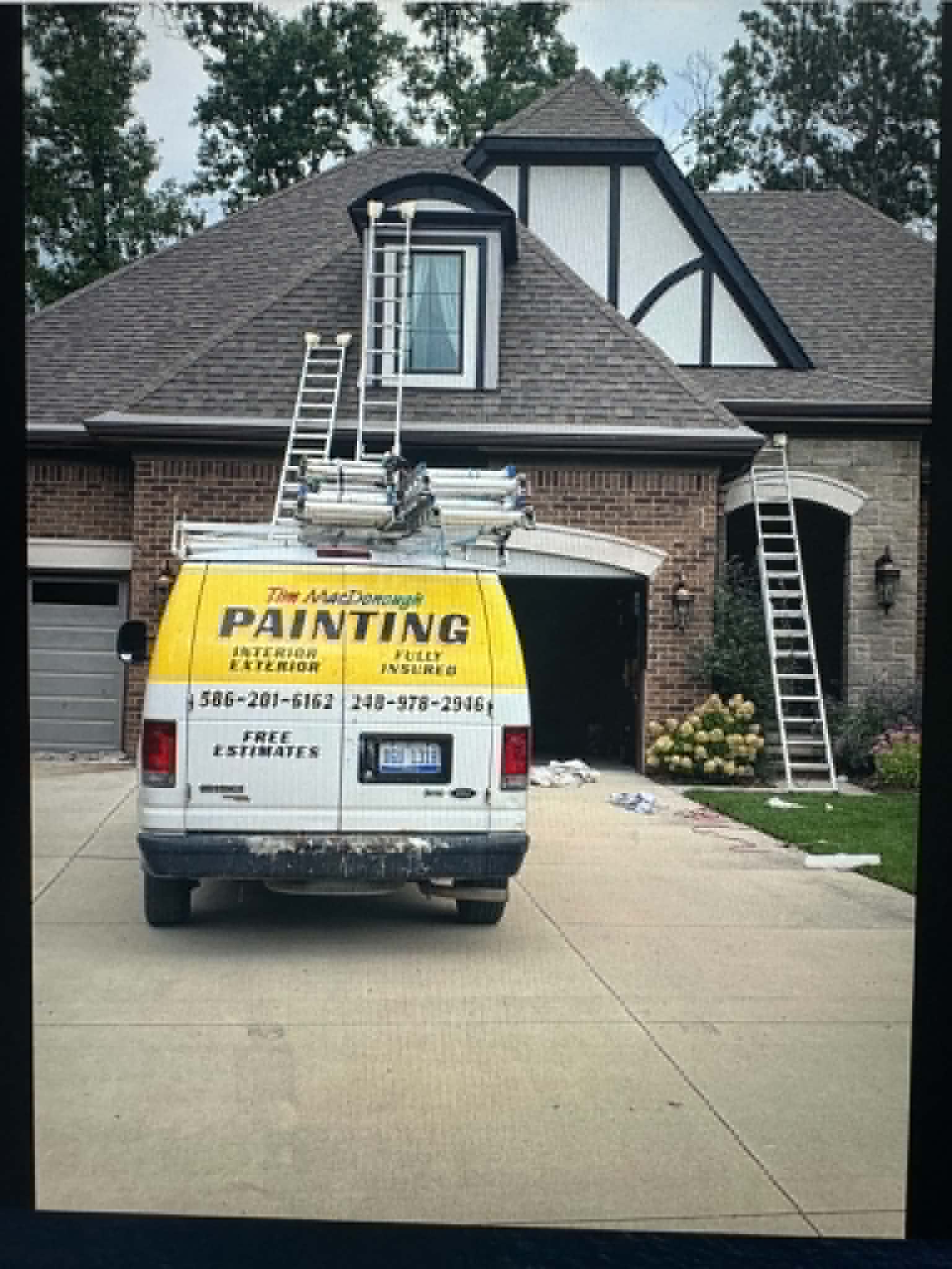 Exterior painting project in Rochester Hills, Michigan