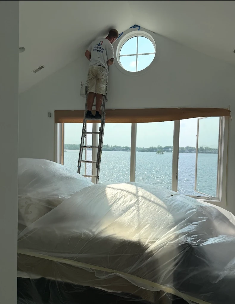 Interior painting project in Birmingham, Michigan