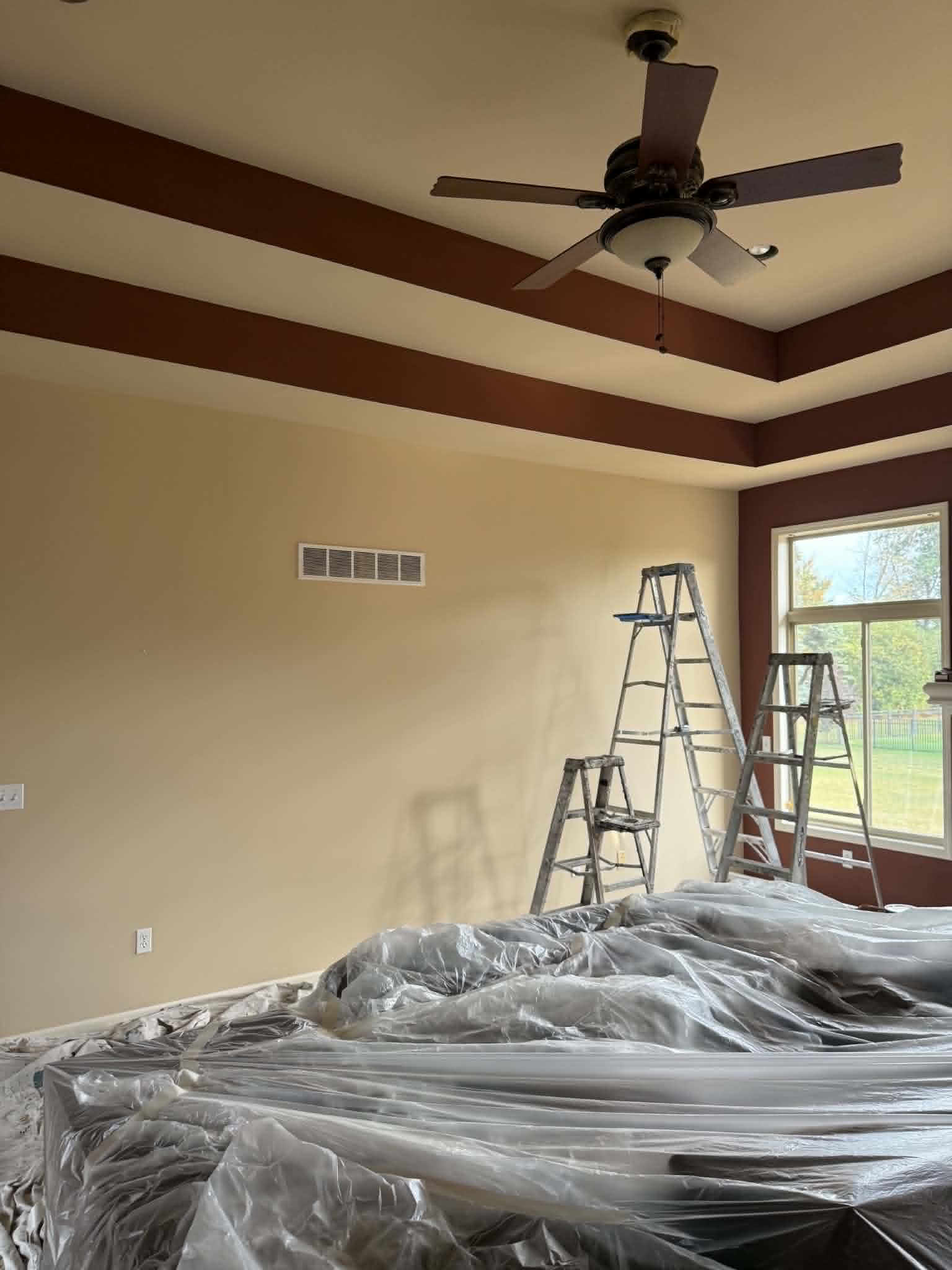 Painting project near the lakes of West Bloomfield Township, Michigan